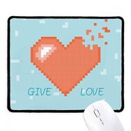 Dıythinker Siyah Disappear Heart Give Love Pixel Kaymaz Fare Altlığı