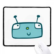 Dıythinker Siyah Evren ve Uzaylı Mavi Robot Kaymaz Fare Altlığı