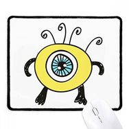 Dıythinker Siyah Evren ve Uzaylı Sarı Cyclops Kaymaz Fare Altlığı