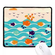 Dıythinker Siyah Fish Sky Wave Cloud Kaymaz Fare Altlığı