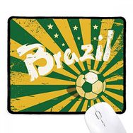 Dıythinker Siyah Futbol Sarı Yeşil Brezilya Brezilya Kültürü Kaymaz Fare Altlığı