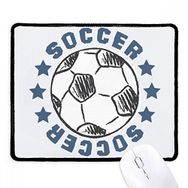 Dıythinker Siyah Futbol Spor Çizim Kaymaz Fare Altlığı