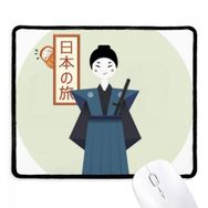 Dıythinker Siyah Geleneksel Japon Antik Bushi Kaymaz Fare Altlığı