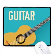 Dıythinker Siyah Gitar Müzik İllüstrasyonu Mavi Desen Kaymaz Fare Altlığı