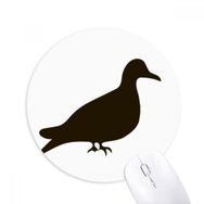 Dıythinker Siyah Güvercin Hayvan Portrayal Baskılı Yuvarlak Kaymaz Kauçuk Mouse Pad