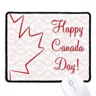 Dıythinker Siyah Happy Canada Day Akçaağaç Yaprağı Çizim Kaymaz Fare Altlığı