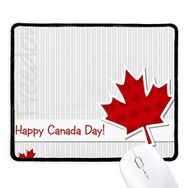 Dıythinker Siyah Happy Canada Day Dikey Tahıl Akçaağaç Yaprağı Kaymaz Fare Altlığı