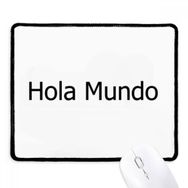 Dıythinker Siyah Hello World İspanyol Kaymaz Fare Altlığı