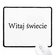 Dıythinker Siyah Hello World Polish Kaymaz Fare Altlığı