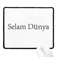 Dıythinker Siyah Hello World Türk Kaymaz Fare Altlığı