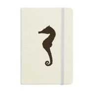 Dıythinker Siyah Hippocampus Deniz Yaşamı Silüeti Baskılı A5 Defter