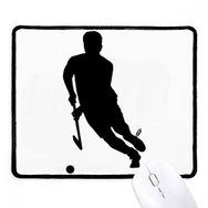 Dıythinker Siyah Hokey Sporları Koşu Fiziksel Eğitim Kaymaz Fare Altlığı