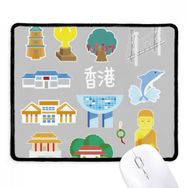 Dıythinker Siyah Hong Kong Turist Çekici Çin Kaymaz Fare Altlığı