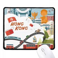 Dıythinker Siyah Hong Kong Ünlü Çizgi Film Yerleri Kaymaz Fare Altlığı