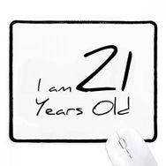 Dıythinker Siyah I am 21 yaş Genç Kaymaz Fare Altlığı