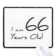 Dıythinker siyah I am 66 yaş yaşlı yaşlı kaymaz fare altlığı