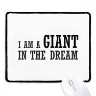 Dıythinker Siyah I Am A Giant In The Dream Kaymaz Fare Altlığı