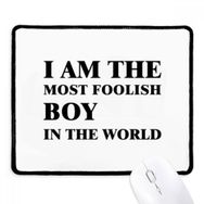 Dıythinker Siyah I Am The Foolish Boy Kaymaz Fare Altlığı