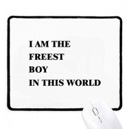 Dıythinker Siyah I Am The Freest Boy Kaymaz Fare Altlığı