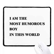 Dıythinker Siyah I Am The Humorous Boy Kaymaz Fare Altlığı