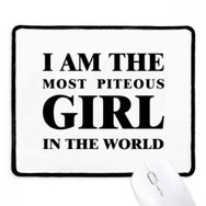 Dıythinker Siyah I Am The Piteous Girl Kaymaz Fare Altlığı