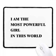 Dıythinker Siyah I Am The Powerful Girl Kaymaz Fare Altlığı