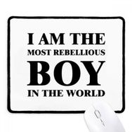 Dıythinker Siyah I Am The Rebellious Boy Kaymaz Fare Altlığı