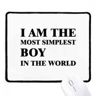 Dıythinker Siyah I Am The Simplest Boy Kaymaz Fare Altlığı