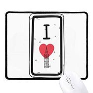 Dıythinker Siyah I Love London Kelimeler Desenli Kaymaz Fare Altlığı