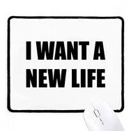 Dıythinker Siyah I Want A New Life Kaymaz Fare Altlığı