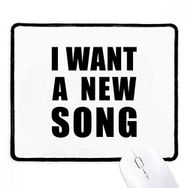 Dıythinker Siyah I Want A New Song Kaymaz Fare Altlığı