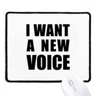 Dıythinker Siyah I Want A New Voice Kaymaz Fare Altlığı