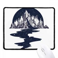 Dıythinker Siyah Iceberg Stream Stars Sanat Deseni Kaymaz Fare Altlığı