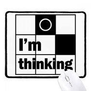 Dıythinker Siyah I'm Thinking Alıntı Kaymaz Fare Altlığı