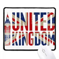Dıythinker Siyah İngiltere Bayrağı Big Ben Union Jack Kaymaz Fare Altlığı