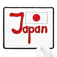 Dıythinker Siyah Japonya Ulusal Bayrağı Kırmızı Desen Kaymaz Fare Altlığı