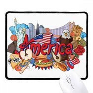 Dıythinker Siyah Kartal Özgürlük Burger Amerika Grafiti Kaymaz Fare Altlığı