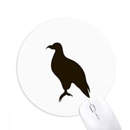 Dıythinker Siyah Kartal Sevimli Hayvan Portrayal Baskılı Yuvarlak Kaymaz Kauçuk Mouse Pad
