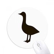 Dıythinker Siyah Kaz Sevimli Hayvan Portrayal Baskılı Yuvarlak Kaymaz Kauçuk Mouse Pad