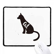 Dıythinker Siyah Kedi Siyah ve Beyaz Hayvan Kaymaz Fare Altlığı