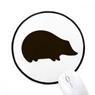 Dıythinker Siyah Kirpi Hayvan Tasvir Yuvarlak Kaymaz Mouse Pad