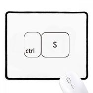 Dıythinker Siyah Klavye Sembolü ctrl S Kaymaz Fare Altlığı