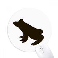 Dıythinker Siyah Kurbağa Sevimli Hayvan Portrayal Baskılı Yuvarlak Kaymaz Kauçuk Mouse Pad