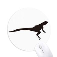 Dıythinker Siyah Lizad Hayvan Portrayal Baskılı Yuvarlak Kaymaz Kauçuk Mouse Pad