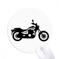 Dıythinker Siyah Mekanik Motosiklet İllüstrasyonu Baskılı Yuvarlak Kaymaz Kauçuk Mouse Pad