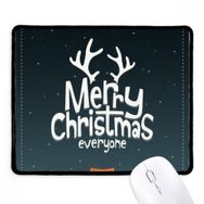 Dıythinker Siyah Merry Christmas Ren Geyiği Çizgi Film Desenli Kaymaz Fare Altlığı