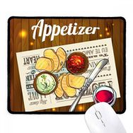 Dıythinker Siyah Meze Dilimi Ekmek Şarap Kaymaz Fare Altlığı
