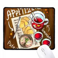 Dıythinker Siyah Meze Limonata Biftek Fransa Kaymaz Fare Altlığı