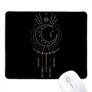 Dıythinker Siyah Moon Alien Totem Desenli Geometri Kaymaz Fare Altlığı