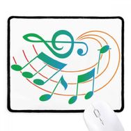 Dıythinker Siyah Müzik Notasyonu Yeşil Turuncu Desen Kaymaz Fare Altlığı